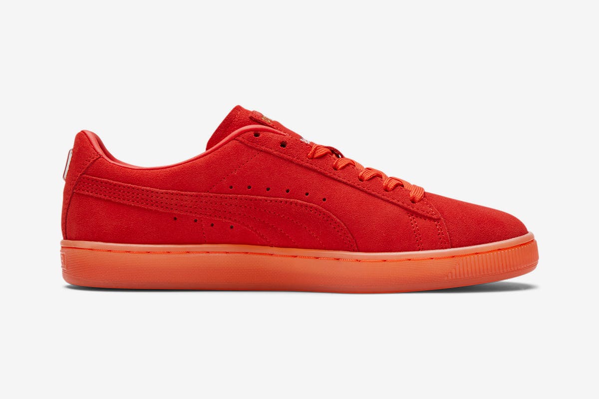 puma trainers orange